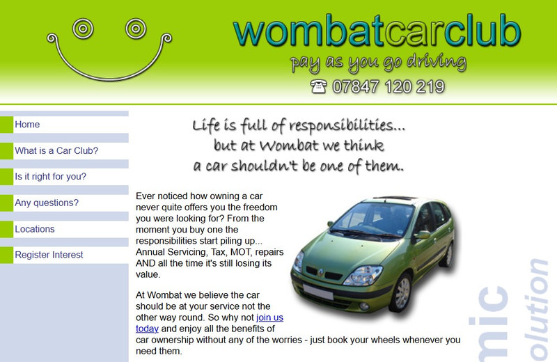 Wombat Car Club Website